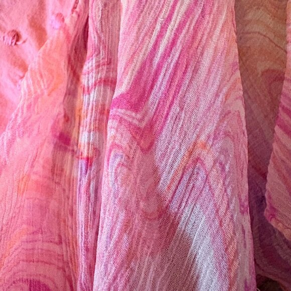 LoveShackFancy Pink Swiss Dot Babydoll Dress Size 2 Cottagecore Boho Mini - Picture 7 of 10